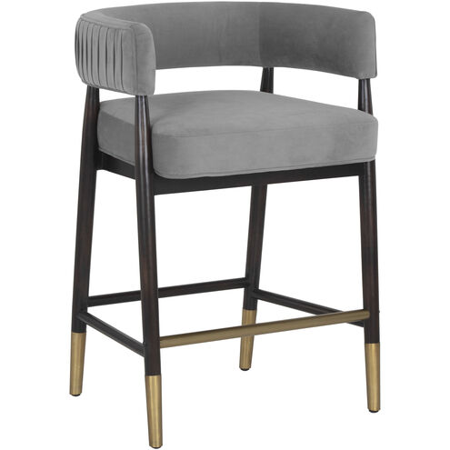 Callem 34.5 inch Antonio Charcoal Counter Stool